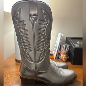 Silver Heeled Boots for Women